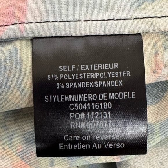 Alice + Olivia Floral Print Wide Leg Peasant Pants With back Zipper - Picture 15 of 16